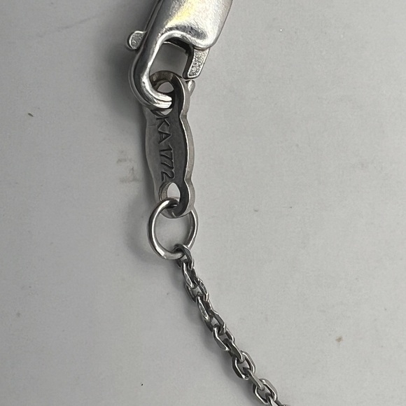 Marked Sterling Fluorite double point Pendant on a 925 Sterling Chain - Picture 6 of 11